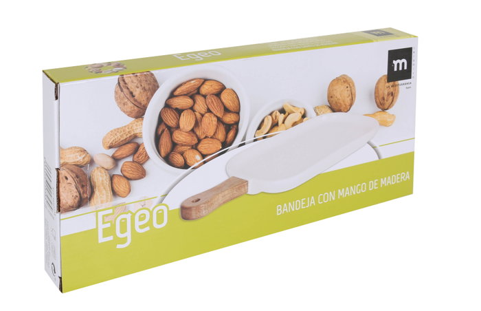 La Mediterranea Bandeja con Mango de Madera Egeo 32.5x14.5x2cm (Pack de 6) Skue: B1G3V9TMMQ
