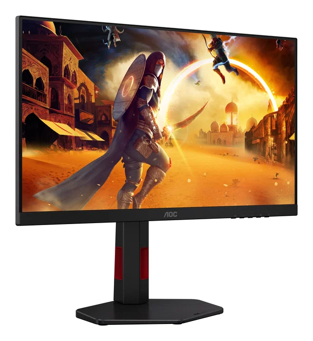 AOC G4 24G4ZR Monitor Gaming 23.8" Fast IPS 260Hz OC 0.3ms MPRT Full HD 1080p HDR10 G-Sync Compatible con Soporte Ergonómico e-Sports, Negro y Rojo