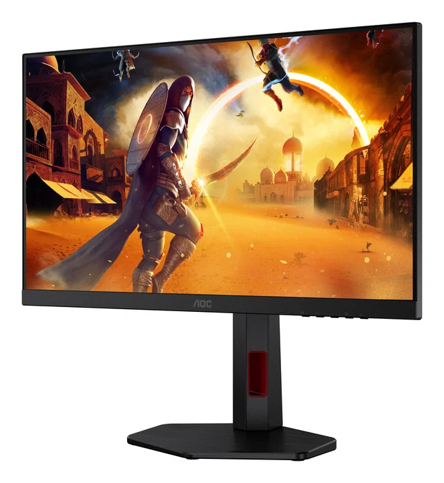 AOC G4 24G4ZR Monitor Gaming 23.8" Fast IPS 260Hz OC 0.3ms MPRT Full HD 1080p HDR10 G-Sync Compatible con Soporte Ergonómico e-Sports, Negro y Rojo