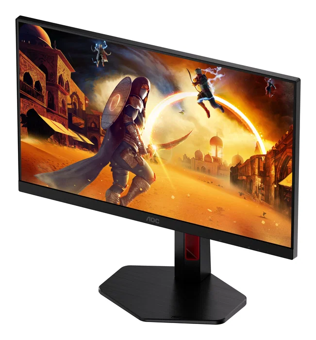 AOC G4 24G4ZR Monitor Gaming 23.8" Fast IPS 260Hz OC 0.3ms MPRT Full HD 1080p HDR10 G-Sync Compatible con Soporte Ergonómico e-Sports, Negro y Rojo
