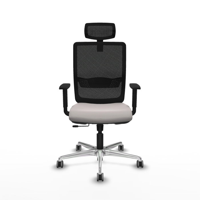PIQUERAS Y CRESPO Silla de oficina Haches con mecanismo Sincro/Traslack Blanco/Negro PIQUERAS Y CRESPO Silla de oficina Haches con mecanismo Sincro/Traslack Blanco/Negro