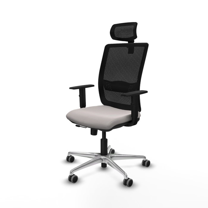 PIQUERAS Y CRESPO Silla de oficina Haches con mecanismo Sincro/Traslack Blanco/Negro PIQUERAS Y CRESPO Silla de oficina Haches con mecanismo Sincro/Traslack Blanco/Negro