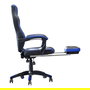 Woxter Silla Gaming Stinger Station RX GM26-011 Azul y Negra, Ergonómica, Reclinable 170º, Reposapiés Extensible, Pistón Gas Clase 4, Soporta 140 Kg