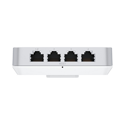 Ubiquiti UniFi U6-IW In-Wall Access Point WiFi 6, 5 Puertos Ethernet, 4800 Mbps, PoE, Montaje en Pared, Blanco - U6-IW