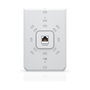Ubiquiti UniFi U6-IW In-Wall Access Point WiFi 6, 5 Puertos Ethernet, 4800 Mbps, PoE, Montaje en Pared, Blanco - U6-IW