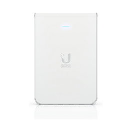 Ubiquiti UniFi U6-IW In-Wall Access Point WiFi 6, 5 Puertos Ethernet, 4800 Mbps, PoE, Montaje en Pared, Blanco - U6-IW