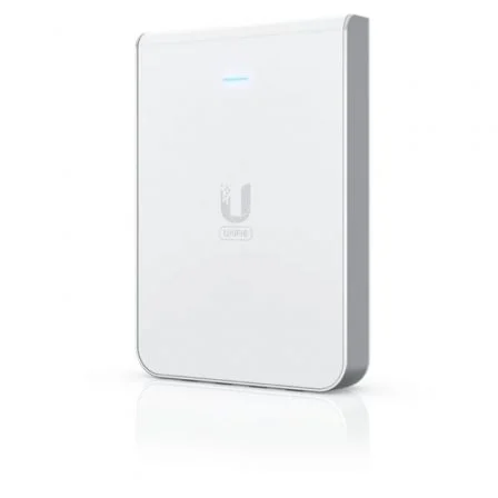 Ubiquiti Punto de Acceso U6-IW WiFi 6 Montado en Pared con Interruptor PoE Incorporado