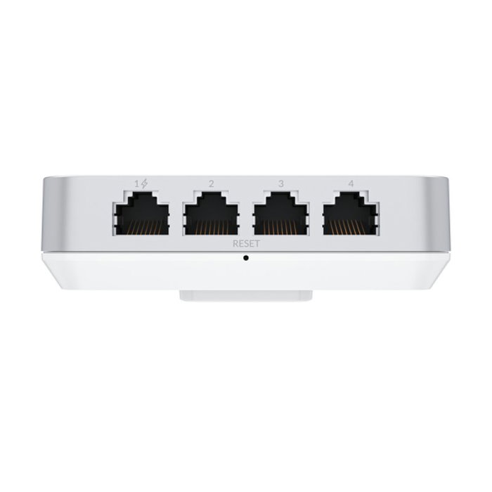 Ubiquiti Punto de Acceso Inalámbrico U6 In-Wall WiFi 6 Dual-Band 2.4/5 GHz 5.3 Gbps con 5 Puertos Ethernet PoE Integrado