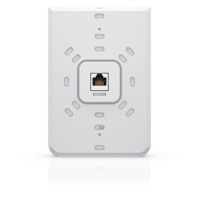 Ubiquiti Punto de Acceso Inalámbrico U6 In-Wall WiFi 6 Dual-Band 2.4/5 GHz 5.3 Gbps con 5 Puertos Ethernet PoE Integrado