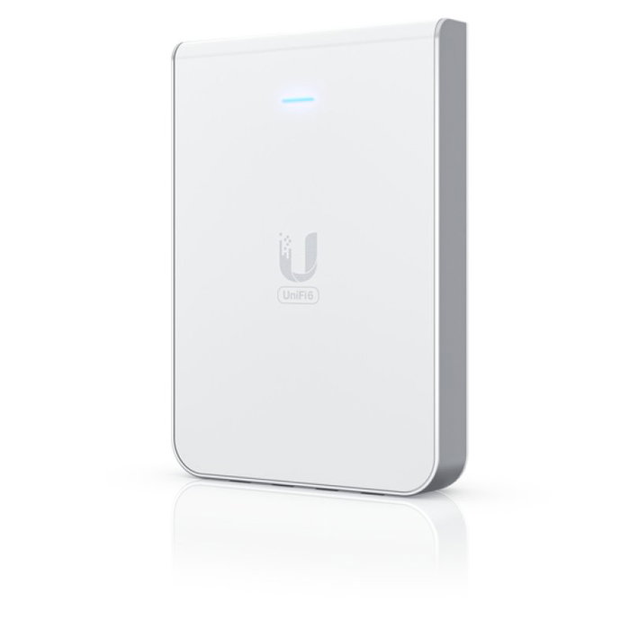 Ubiquiti Punto de Acceso Inalámbrico U6 In-Wall WiFi 6 Dual-Band 2.4/5 GHz 5.3 Gbps con 5 Puertos Ethernet PoE Integrado