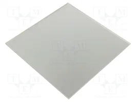 ORNO Panel decorativo de vidrio plata 170x170x10mm