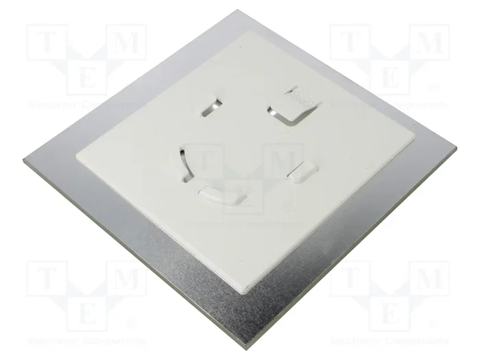 ORNO Panel decorativo de vidrio plata 170x170x10mm