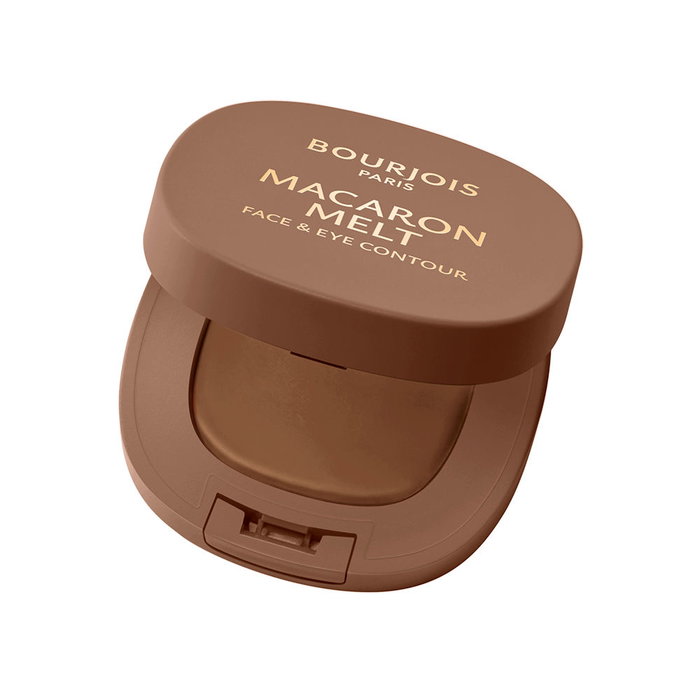 Bourjois MACARON MELT Bronceador y Contorno de Ojos Compacto Creamy, #01-Vanilla Very Light, 5 g - Textura Crema con Acabado Mate y Espejo