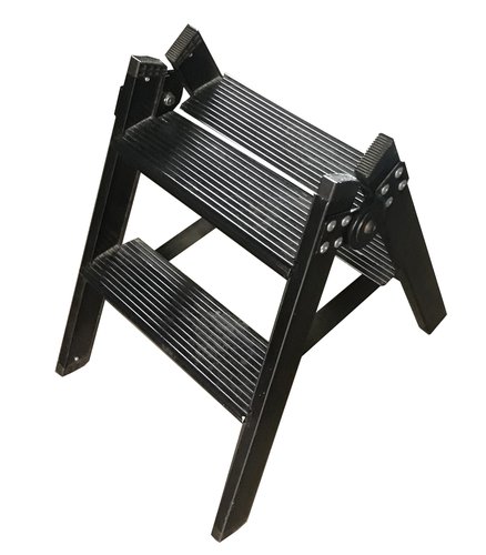 Taburete Sinex 2 Peldaños Aluminio Negro