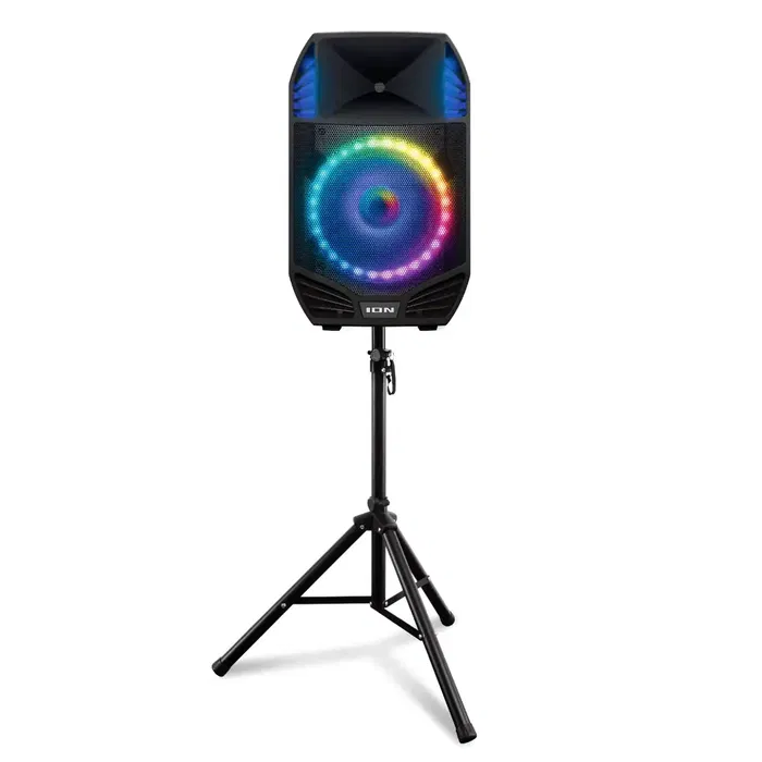 ION Sistema de Sonido Total Pa Prime Ion Biamplificado 500W Woofer 15" Bluetooth 5.0 Luces LED Ruedas