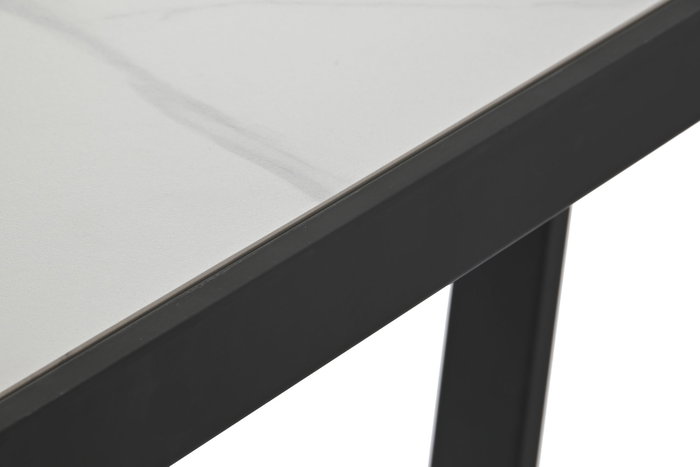DKD Home Decor Mesa Comedor Negro Blanco 80 x 75 x 150 cm