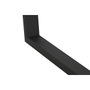 DKD Home Decor Mesa de Comedor de Metal y Cerámica 150x80x75 Negro y Blanco