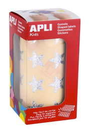 Gomets Apli Metalizados Rollo 59H Estrella Grande Holografica 1.416 Uds. (12046)