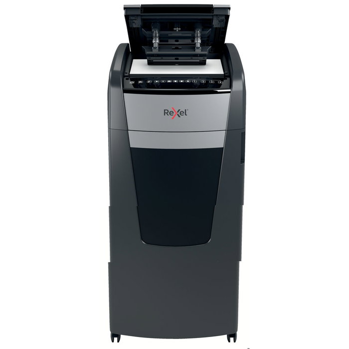 Rexel Optimum AutoFeed 600M Destructora Automática de Microcorte Negro, Gris