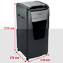 Rexel Optimum AutoFeed 600M Destructora Automática de Microcorte Negro, Gris