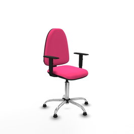 PIQUERAS Y CRESPO Silla de oficina Aýna Rosa con Brazos 1D