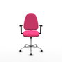 PIQUERAS Y CRESPO Silla de oficina Aýna Rosa con Brazos 1D