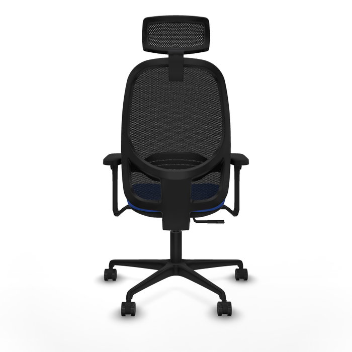 PIQUERAS Y CRESPO Silla de oficina Cilanco con mecanismo Sincro, Azul y Negro