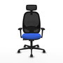 PIQUERAS Y CRESPO Silla de oficina Cilanco con mecanismo Sincro, Azul y Negro