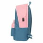 Safta Mochila Doble para Portátil 15,6+USB El Pulpo Basics Indigo