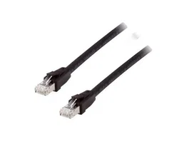 Equip 608050 Cable de Red Cat8.1 S/FTP (S-STP) 1 Metro, Negro, RJ45 Macho a RJ45 Macho, 40Gbps, PoE++/PoE+ (Conector Chapado en Oro, LSZH)