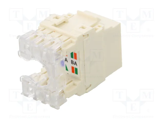 PANDUIT Conector RJ45 hembra Cat 6a blanco PANDUIT Conector RJ45 hembra Cat 6a blanco