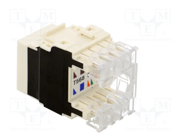 PANDUIT Conector RJ45 hembra Cat 6a blanco PANDUIT Conector RJ45 hembra Cat 6a blanco