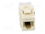 PANDUIT Conector RJ45 hembra Cat 6a blanco
