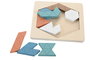 DKD Home Decor Set de 4 Puzzles de Madera Multicolor 96 Piezas Surtidos