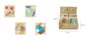 DKD Home Decor Set de 4 Puzzles de Madera Multicolor 96 Piezas Surtidos