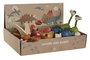 DKD Home Decor Juguete Infantil de Madera Dinosaurio Multicolor 14x11x8.5 cm (Pack de 10 Unidades Surtidas)