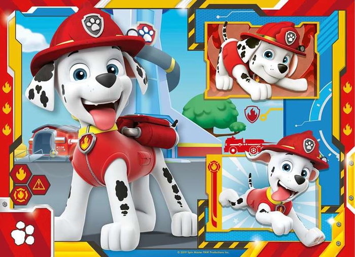 Ravensburger Puzzle PAW PATROL 4 Puzzles de 42 Piezas, Recomendado +8 años, Idiomas: ES, EN, FR, DE, IT, NL, PT