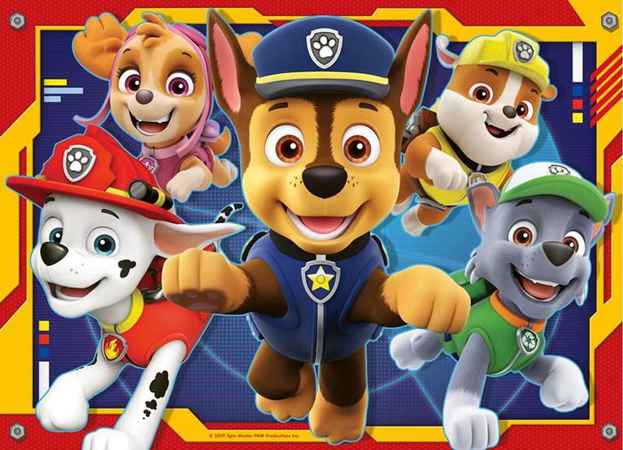 Ravensburger Puzzle PAW PATROL 4 Puzzles de 42 Piezas, Recomendado +8 años, Idiomas: ES, EN, FR, DE, IT, NL, PT