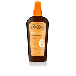 Instituto Español Aceite Bronceador Intensivo con Protección SPF6, Spray Resistente al Agua 250 ml