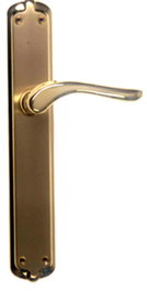 MESTRE Juego de Manivela Finstock A0596 con Placa Brillo/Satinado