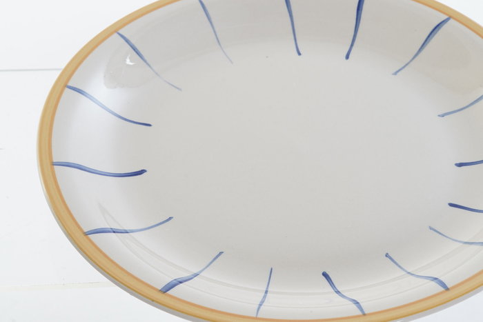 DKD Home Decor Juego de Vajilla de Gres STIPES VAJILLA Rayas Azul DKD Home Decor Juego de Vajilla de Gres STIPES VAJILLA Rayas Azul