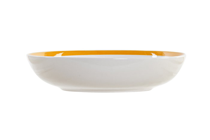 DKD Home Decor Juego de Vajilla de Gres STIPES VAJILLA Rayas Azul