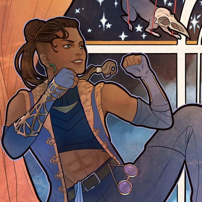 Critical Role Litografia Marisha Ray: 10th Anniversary Art Nouveau Illustrations 46 x 28 cm- sin marco