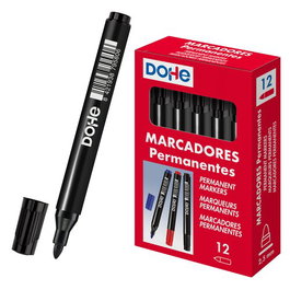 Marcador Permanente Dohe Conico 2 Mm Negro