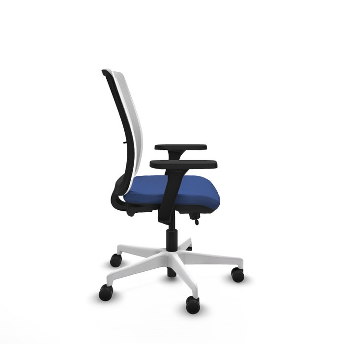 PIQUERAS Y CRESPO Silla de oficina Haches con mecanismo Sincro/Traslack, Azul marino y Blanco PIQUERAS Y CRESPO Silla de oficina Haches con mecanismo Sincro/Traslack, Azul marino y Blanco
