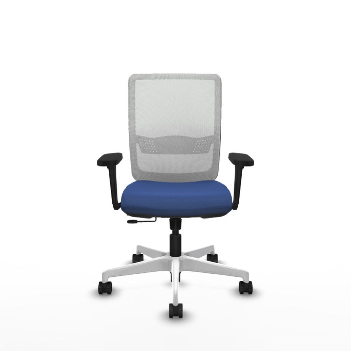 PIQUERAS Y CRESPO Silla de oficina Haches con mecanismo Sincro/Traslack, Azul marino y Blanco PIQUERAS Y CRESPO Silla de oficina Haches con mecanismo Sincro/Traslack, Azul marino y Blanco