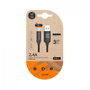 Tech One Tech Cable USB-C a USB-A de Nylon, 1m, Negro