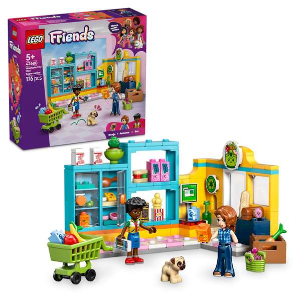 Lego Friends - Juego de Construccion Heartlake City con Minisúper, Set para Construir para Niños