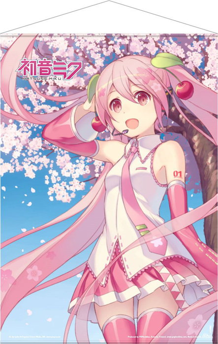 Hatsune Miku Póster Tela Cherry Blossom 50 x 70 cm Hatsune Miku Póster Tela Cherry Blossom 50 x 70 cm