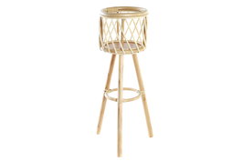 DKD Home Decor Macetero Balines Bambú Natural 20 x 70 x 23 cm